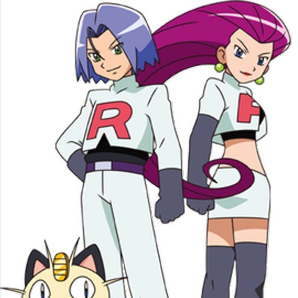 Team rocket DIY costume with Pikachu